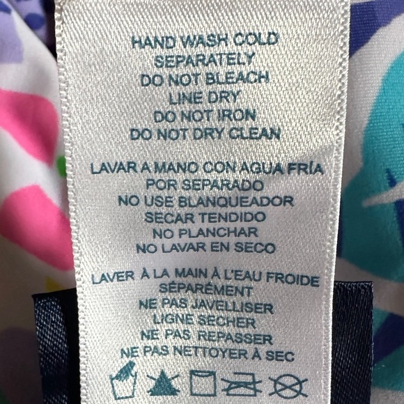 NWT Caribbean Joe Island Supply Co. Ruffle V-Neck One Piece Swimsuit, Size 14 - Picture 9 of 10